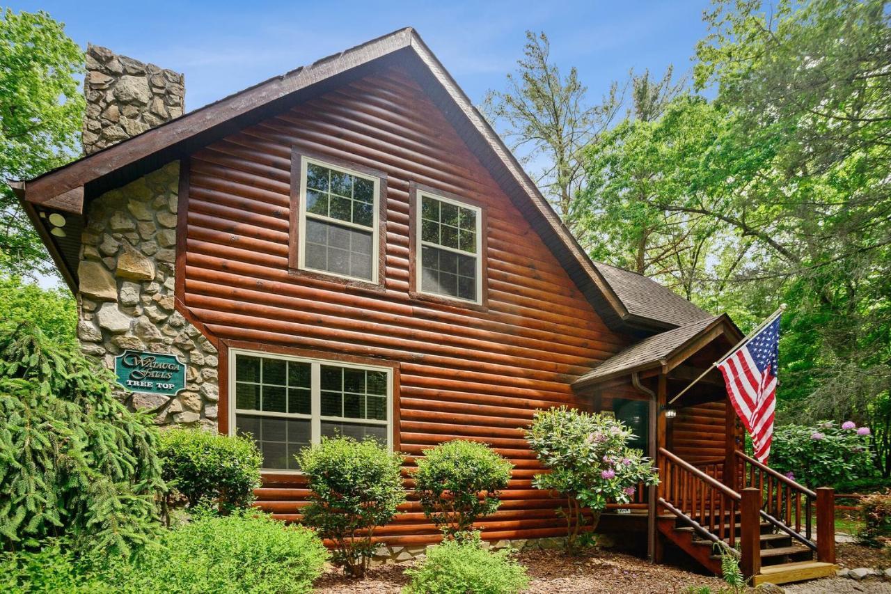 Tree Top Lodge - Gorgeous Lake Cabin With Hot Tub & Magnificent Views Of Forests And Mountains! Cabin Butler Exterior foto